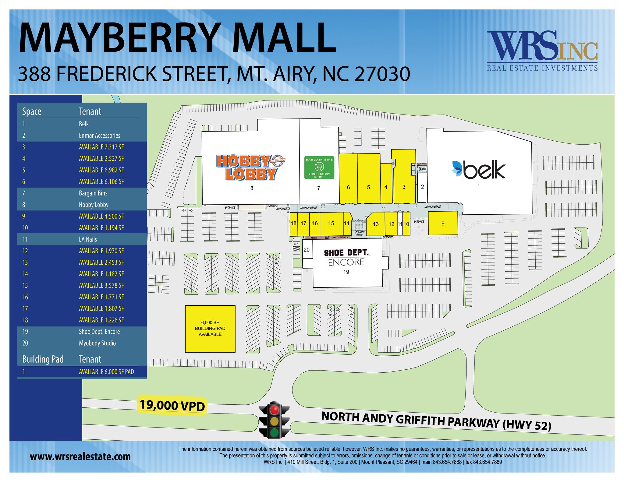 388 Frederick St, Mount Airy, NC à louer Photo du bâtiment- Image 1 de 15