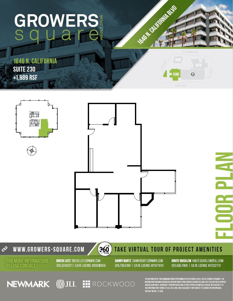 1676 N California Blvd, Walnut Creek, CA for lease Floor Plan- Image 1 of 1