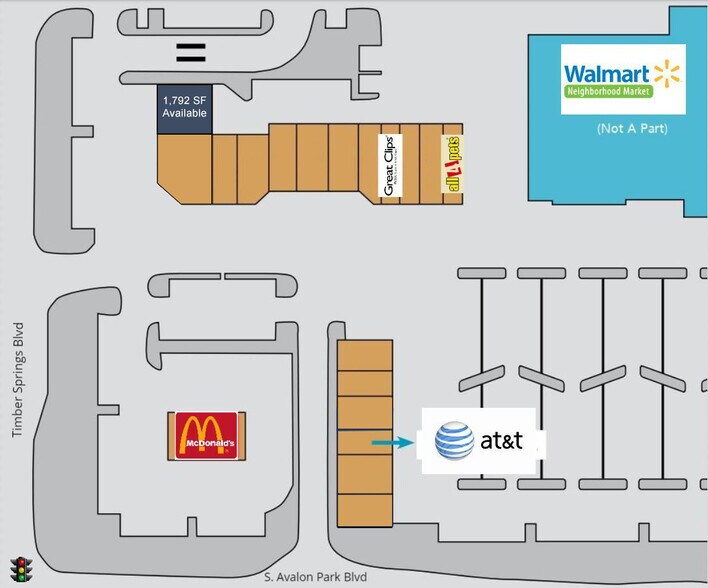 401-457 S Avalon Park Blvd, Orlando, FL à louer - Plan de site - Image 2 de 6