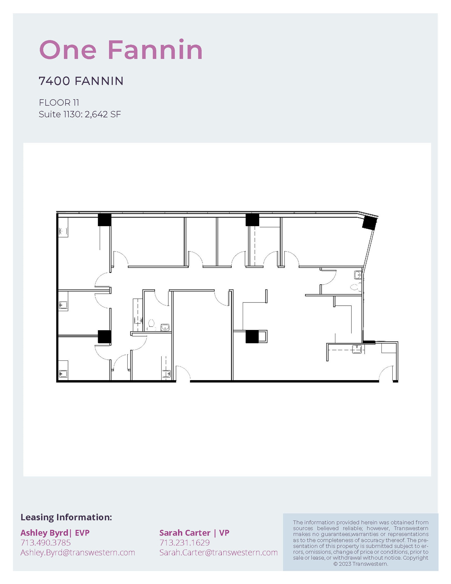 7400 Fannin St, Houston, TX à louer Plan d’étage- Image 1 de 1