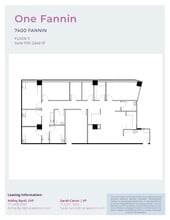 7400 Fannin St, Houston, TX à louer Plan d’étage- Image 1 de 1