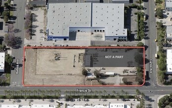 2049 E Francis St, Ontario, CA - Aérien Vue de la carte