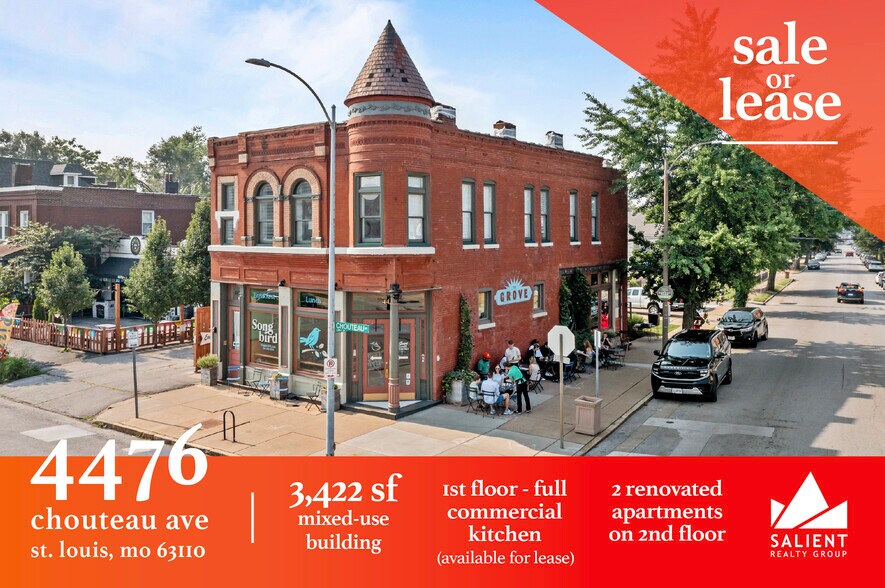 4476 Chouteau Ave, Saint Louis, MO à vendre - Photo du bâtiment - Image 1 de 1