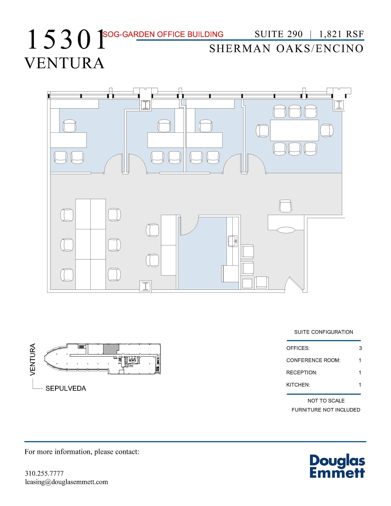 15301 Ventura Blvd, Sherman Oaks, CA à louer Plan d  tage- Image 1 de 1