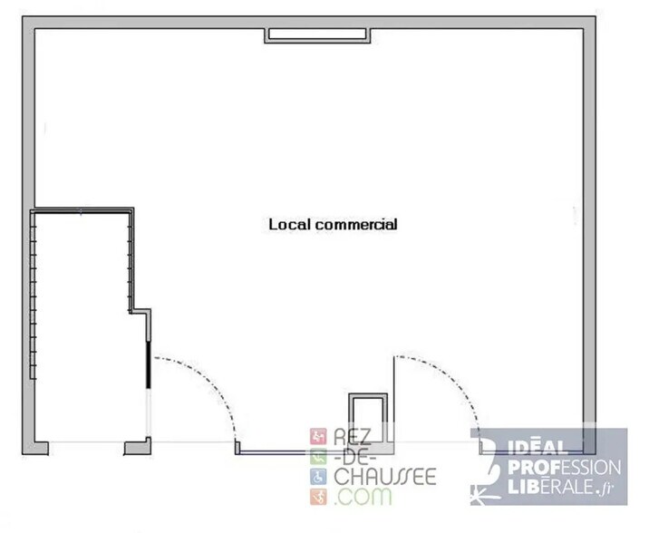 Commerce de détail dans Paris à vendre - Plan d’étage - Image 2 de 3