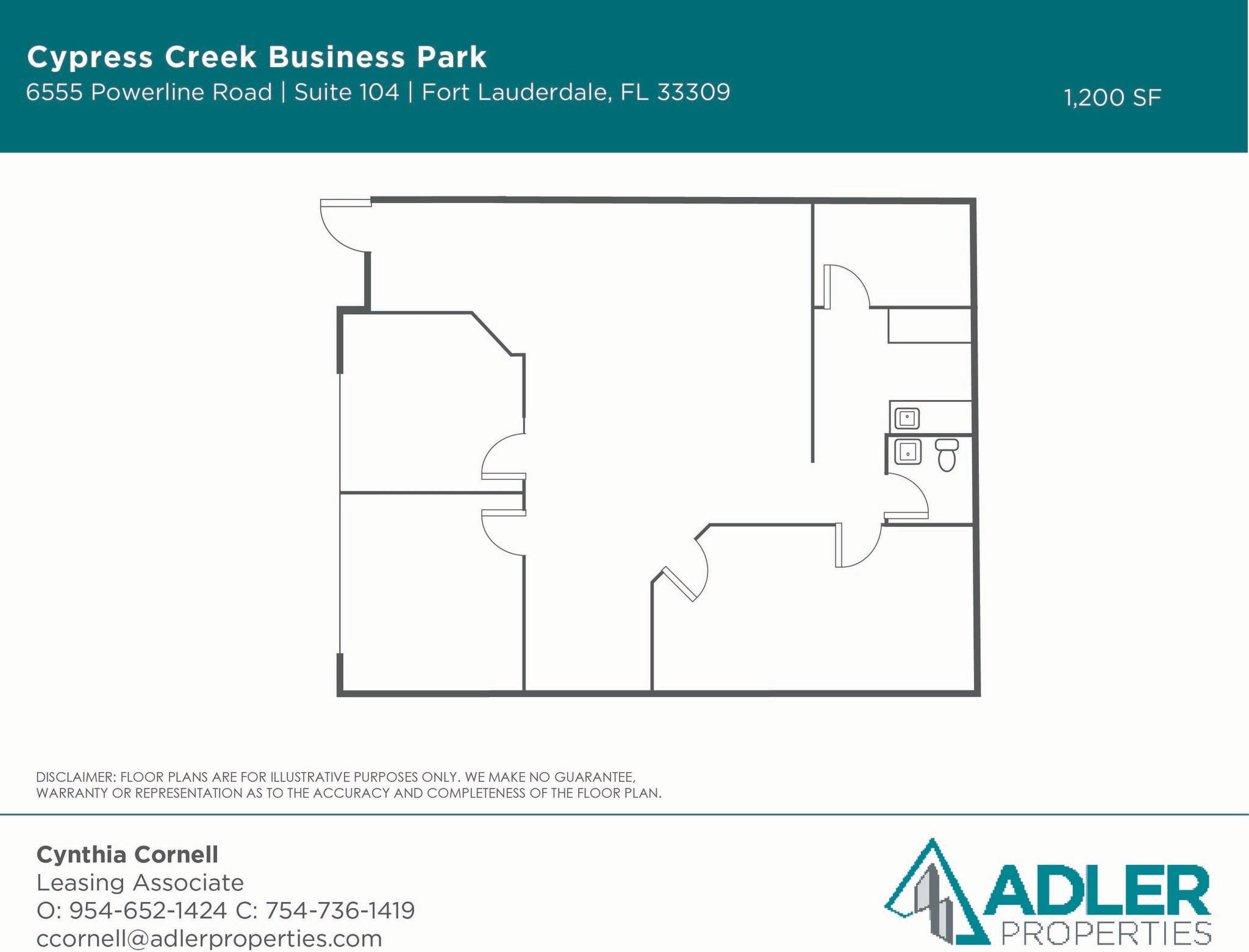 6555 Powerline Rd, Fort Lauderdale, FL for lease Floor Plan- Image 1 of 1