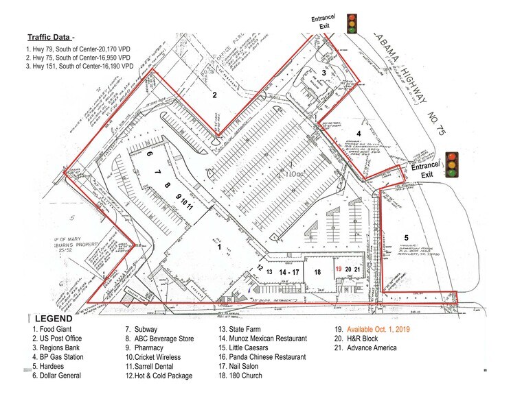 6662 Highway 75, Pinson, AL à louer - Plan de site - Image 1 de 3