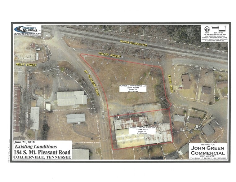 176-184 Mt Pleasant Rd, Collierville, TN à vendre - Plan de site - Image 2 de 5