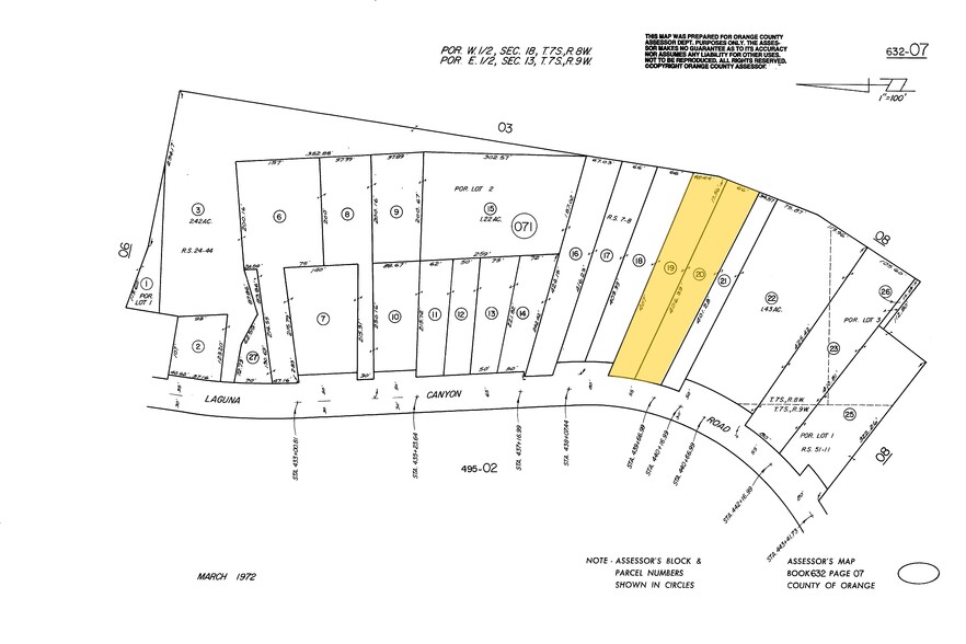 21094 Laguna Canyon Rd, Laguna Beach, CA à vendre - Plan cadastral - Image 2 de 6