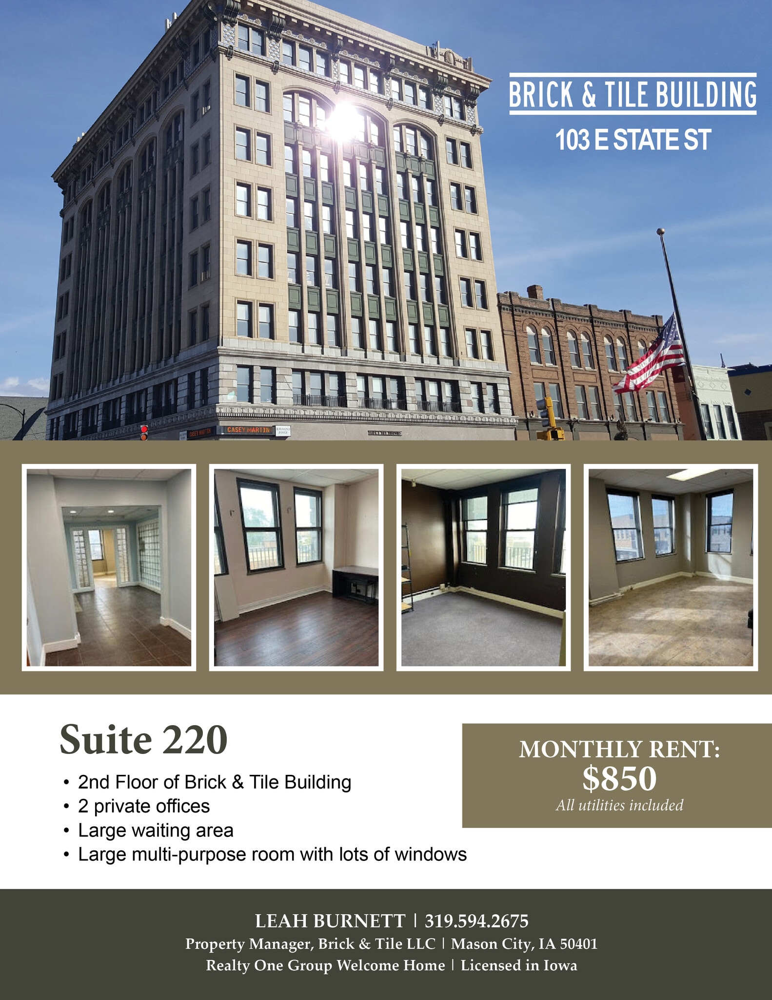 103 E State St, Mason City, IA à louer Photo intérieure- Image 1 de 1