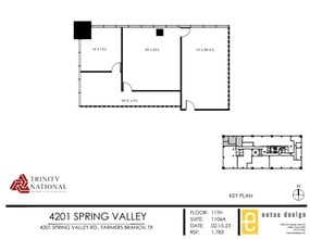 4201 Spring Valley Rd, Dallas, TX à louer Plan d’étage- Image 1 de 1