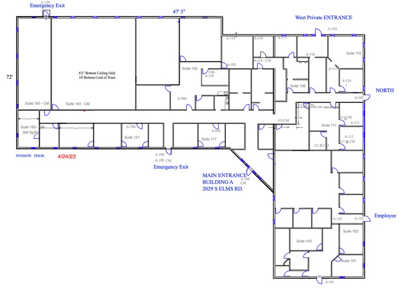 2029 S Elms Rd, Swartz Creek, MI for lease - Floor Plan - Image 2 of 5