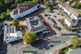 374 Gloucester Rd, Cheltenham, GLS - AERIAL  map view