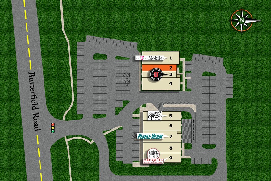 801-811 Butterfield Rd, Wheaton, IL à louer - Photo du bâtiment - Image 2 de 2