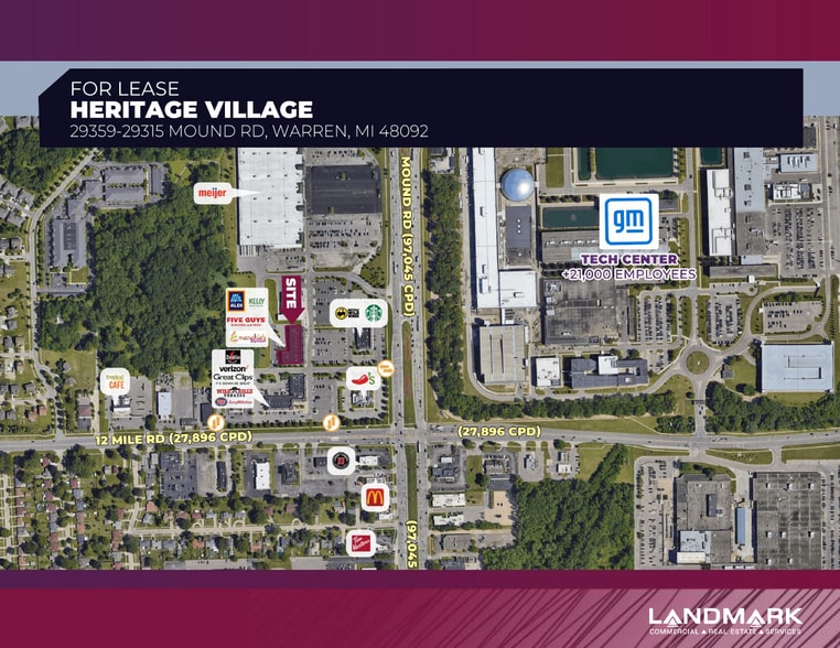 5709-5773 E 12 Mile Rd, Warren, MI à louer - Photo du bâtiment - Image 1 de 12