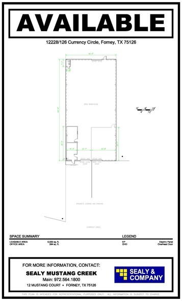 12228 Currency Cir, Forney, TX for lease - Floor Plan - Image 2 of 3