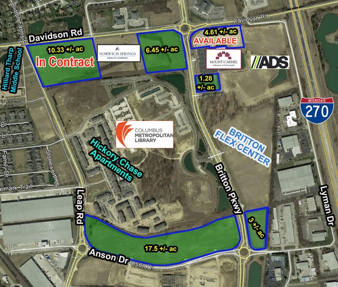 Davidson Rd, Hilliard, OH for sale - Aerial - Image 2 of 4