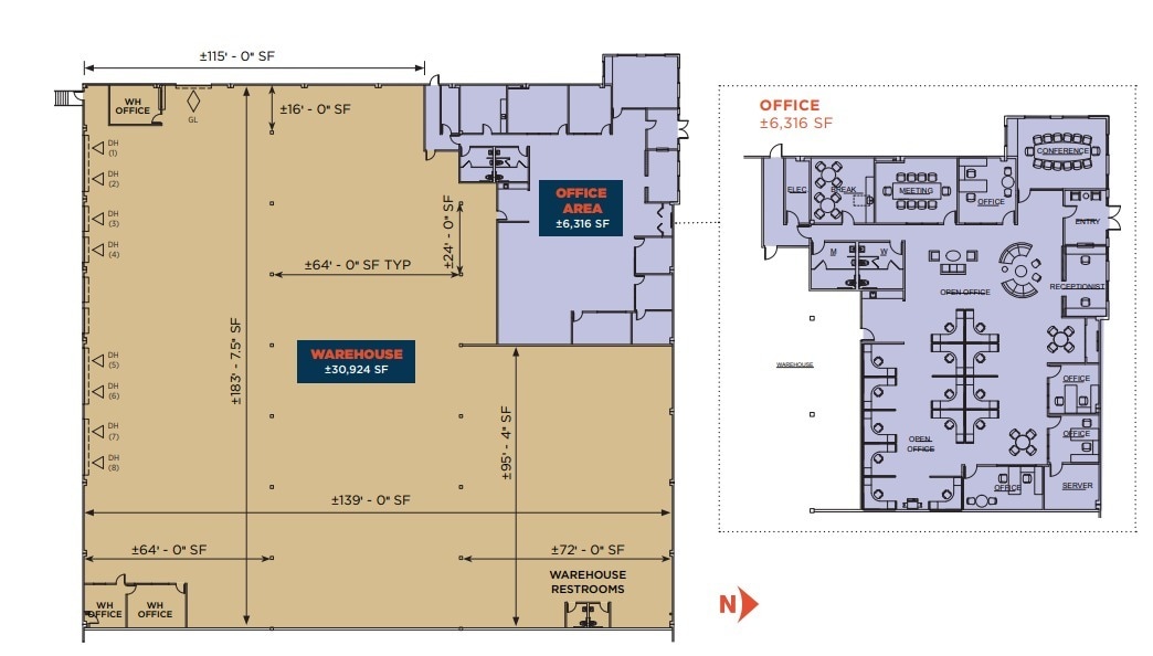 2301-2329 E Pacifica Pl, Rancho Dominguez, CA for lease Floor Plan- Image 1 of 1