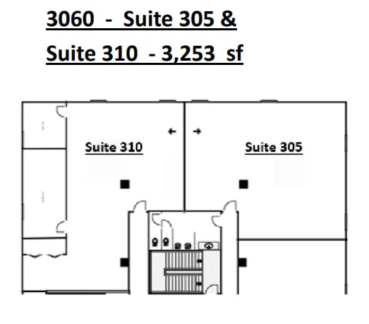 3060-3080 Ogden Ave, Lisle, IL à louer Plan d’étage- Image 1 de 1