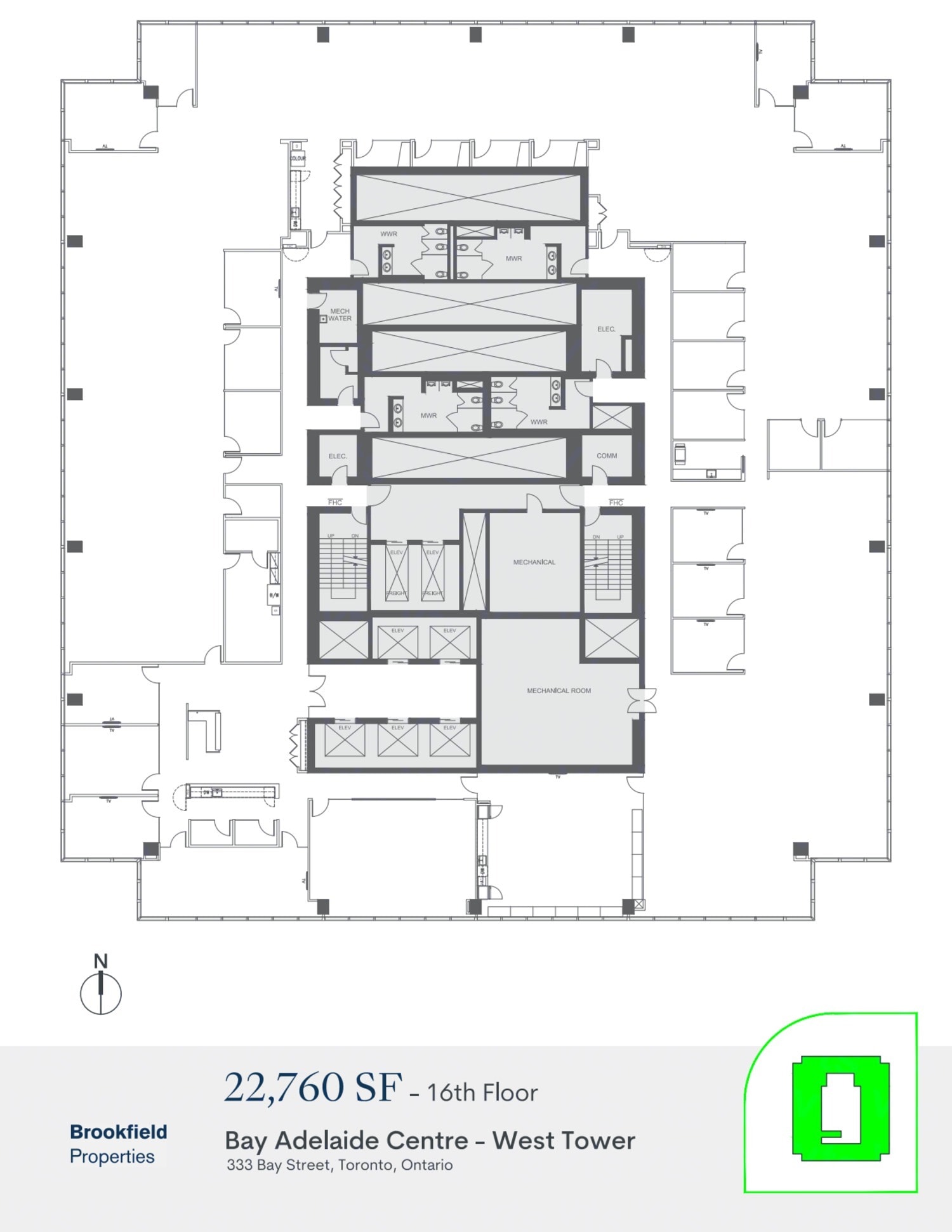 333 Bay St, Toronto, ON for lease Floor Plan- Image 1 of 1