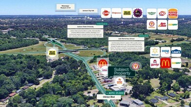 4725 Clinton Blvd, Jackson, MS - AERIAL  map view