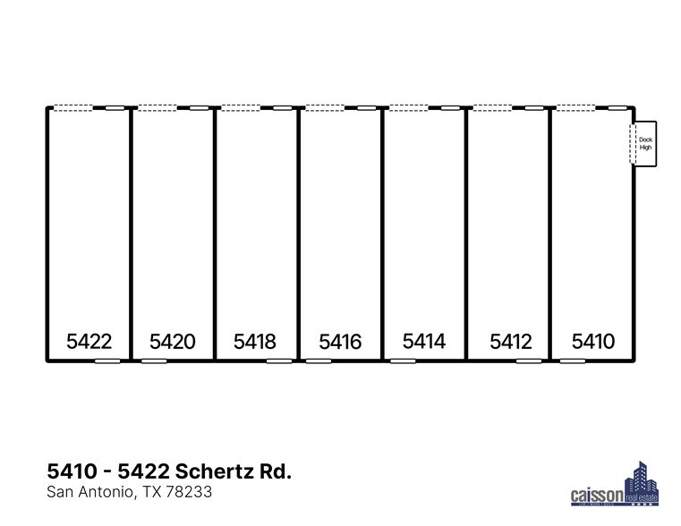 5410-5422 Schertz Rd, San Antonio, TX à louer - Plan d’étage - Image 3 de 5