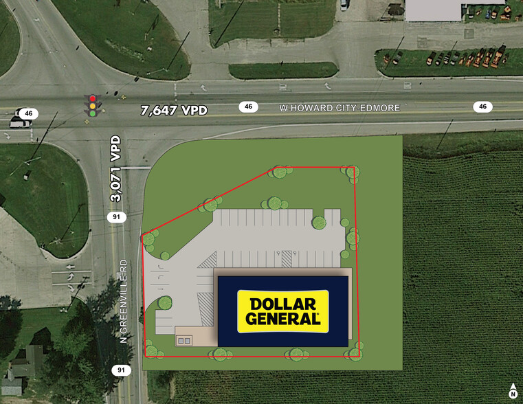 9454 N Greenville Rd, Lakeview, MI à vendre - Plan de site - Image 3 de 3