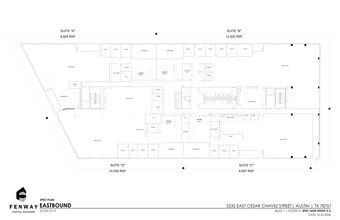 3232 E Cesar Chavez St, Austin, TX à louer Plan de site- Image 1 de 1