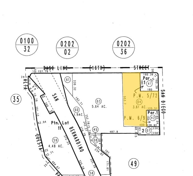 8673 Base Line Rd, Rancho Cucamonga, CA à vendre - Plan cadastral - Image 2 de 2