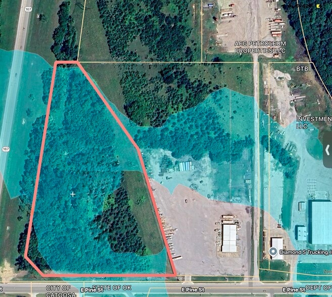 N 193rd East Ave, Catoosa, OK for sale - Aerial - Image 2 of 4