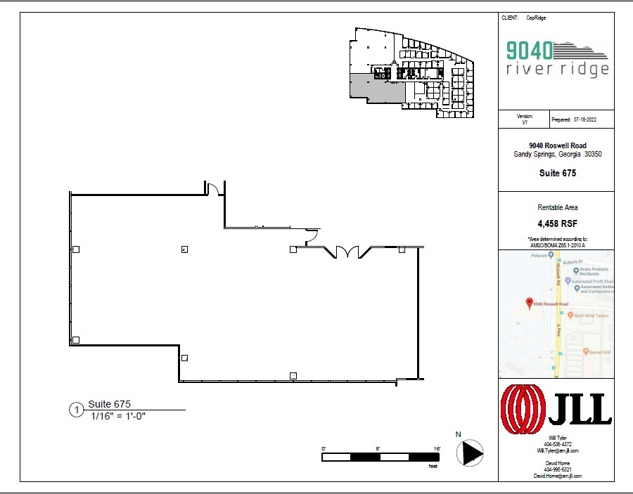 9040 Roswell Rd, Atlanta, GA à louer Plan d  tage- Image 1 de 1