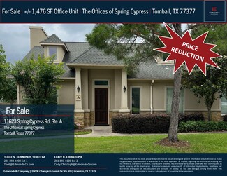 Plus de détails pour 11623 Spring Cypress Rd, Tomball, TX - Bureau à vendre