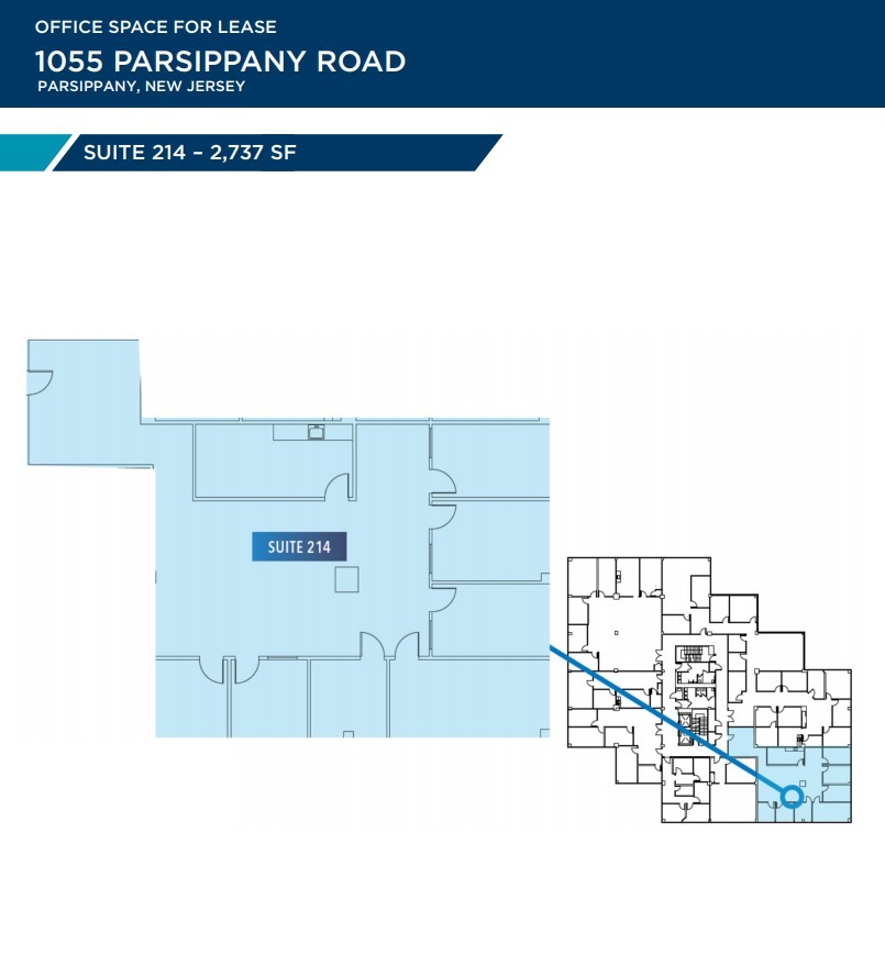 1055 Parsippany Blvd, Parsippany, NJ for lease Floor Plan- Image 1 of 1