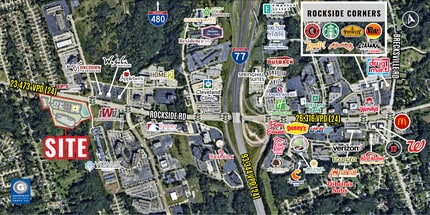 4114 Rockside Road, Seven Hills, OH - AERIAL  map view - Image1