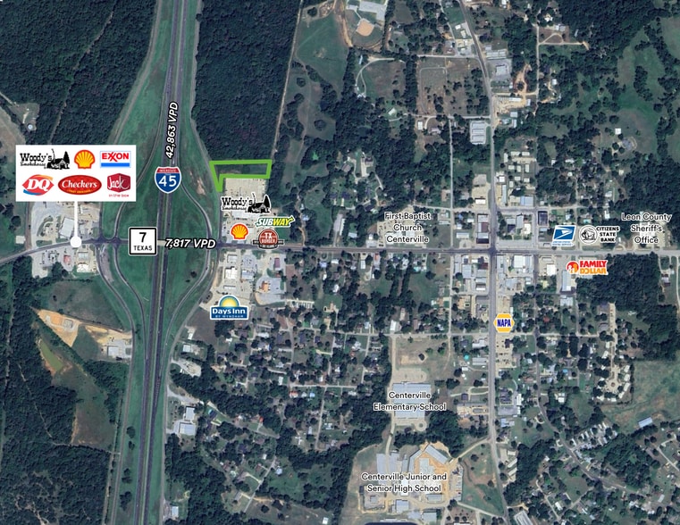 East Feeder Road, Centerville, TX for sale - Aerial - Image 2 of 4