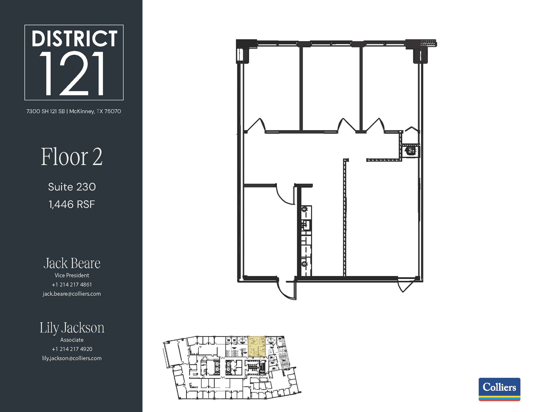 7300 SH 121 SB, McKinney, TX à louer Plan d’étage- Image 1 de 1