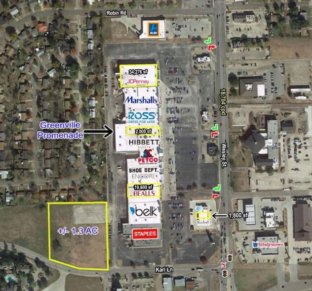 Kari Ln, Greenville, TX for lease - Aerial - Image 2 of 2