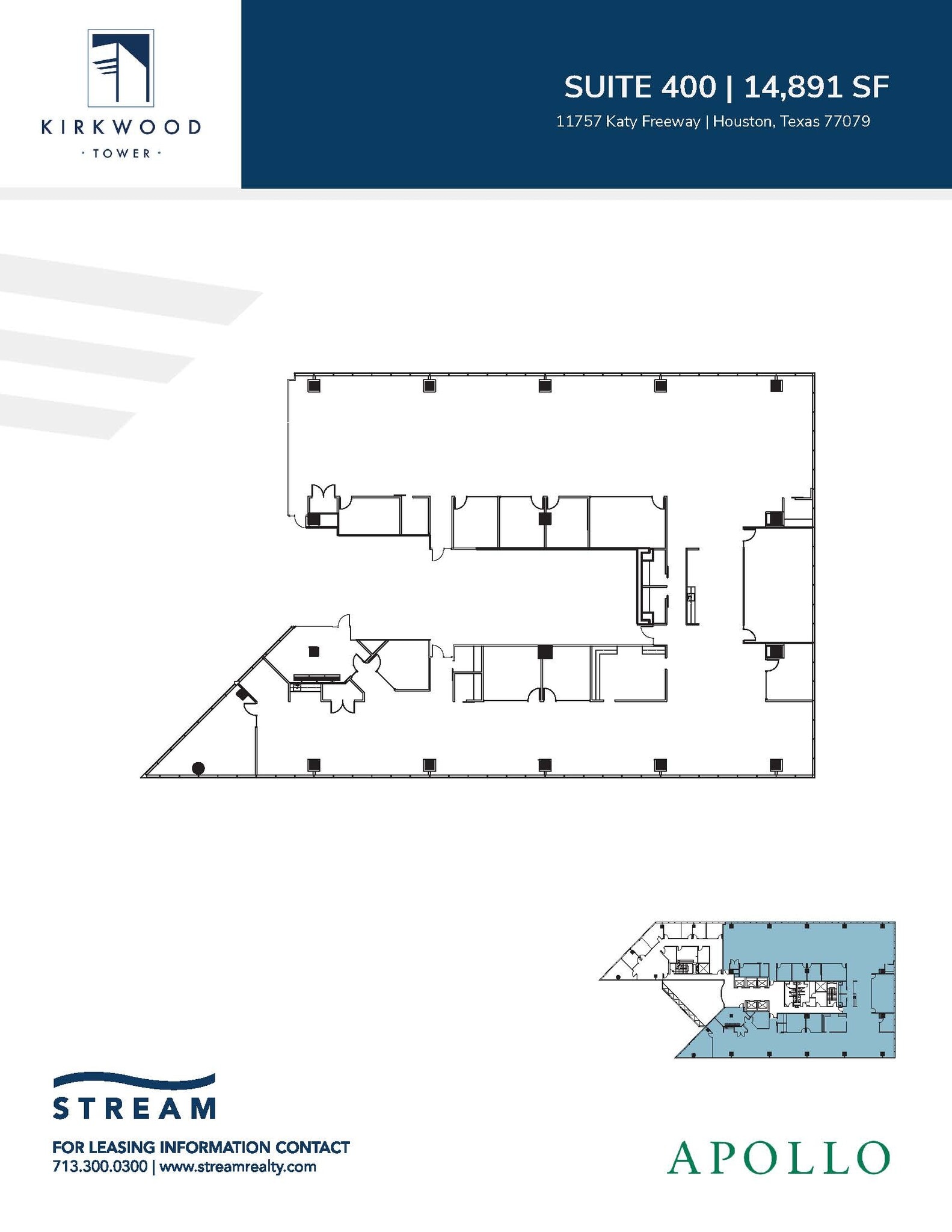 11757 Katy Fwy, Houston, TX for lease Floor Plan- Image 1 of 2