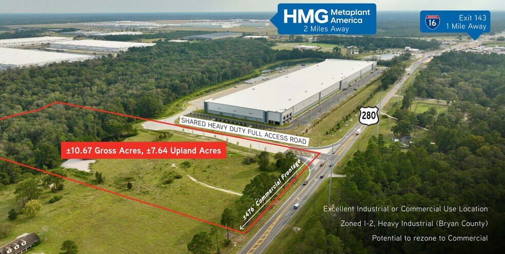 11880 US Highway 280, Ellabell, GA à vendre - Aérien - Image 2 de 3