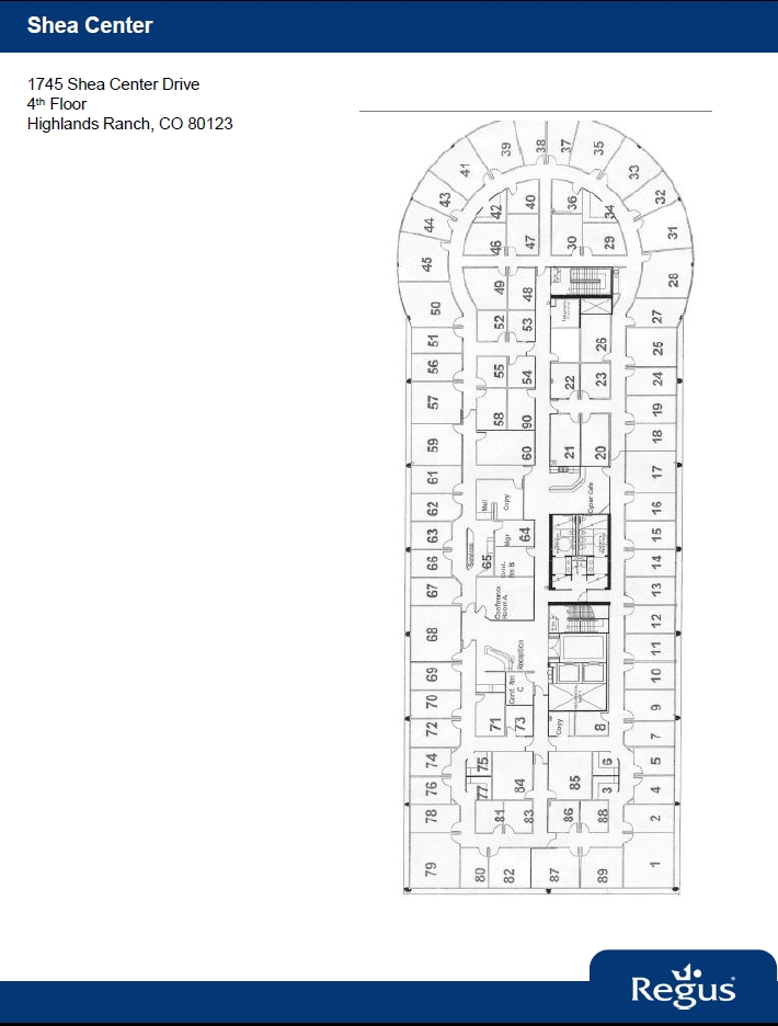 1745 Shea Center Dr, Highlands Ranch, CO à louer Plan d  tage- Image 1 de 1