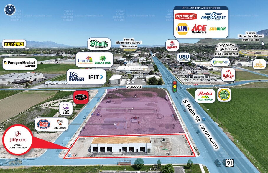 1101 S Main St, Smithfield, UT à vendre - Aérien - Image 3 de 7