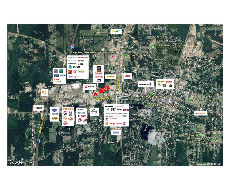 880 Brookway Blvd, Brookhaven, MS à louer - Aérien - Image 3 de 3