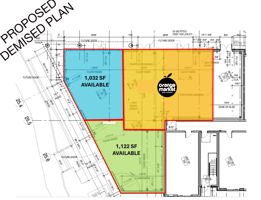 1100 Broadway St, Ann Arbor, MI à louer Plan de site- Image 1 de 2