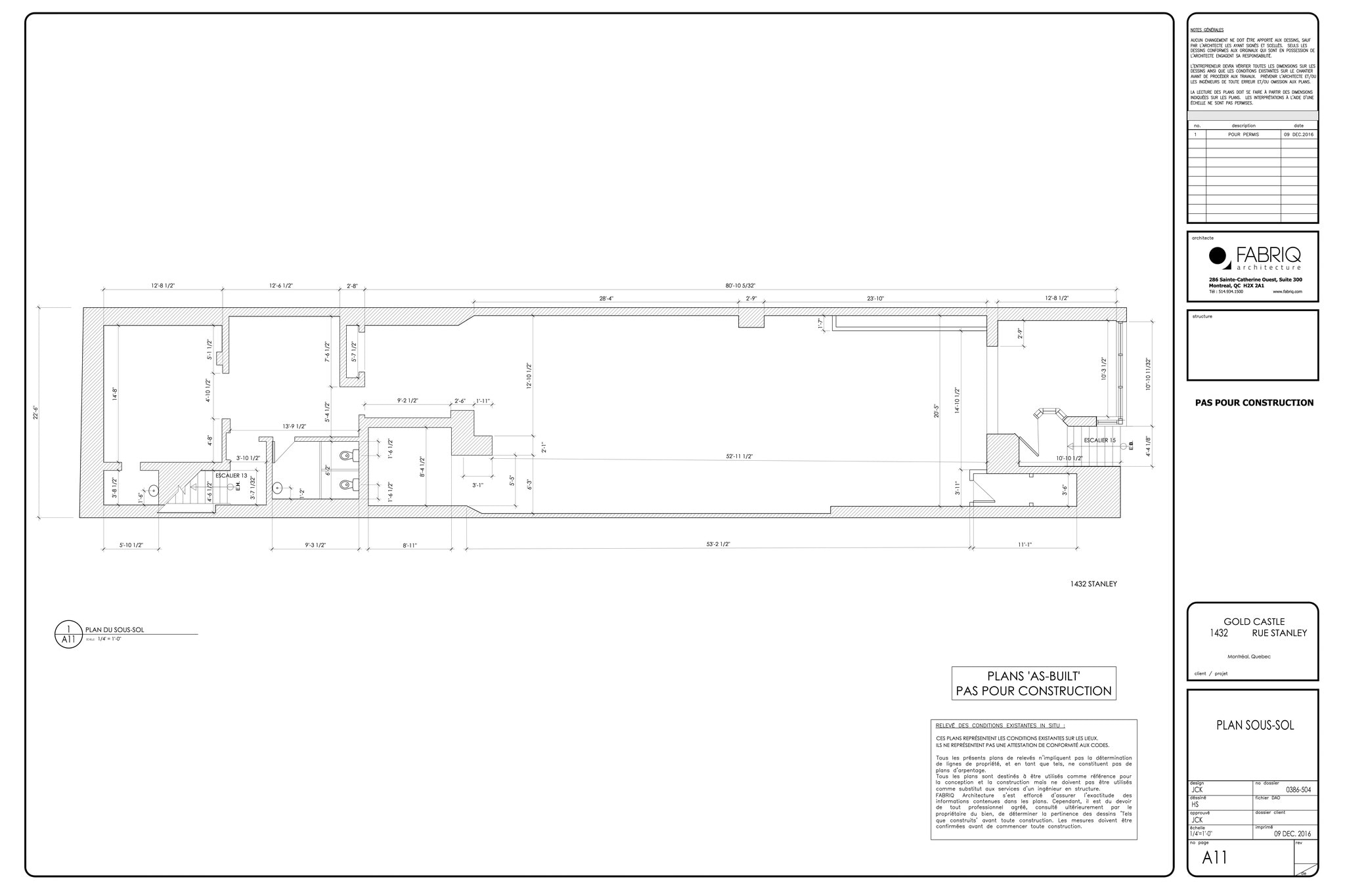 1420 Rue Stanley, Montréal, QC for lease Site Plan- Image 1 of 6