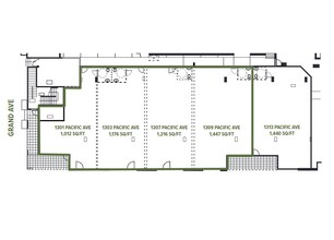 1315 Pacific Ave, Everett, WA à louer Plan d’étage- Image 1 de 1
