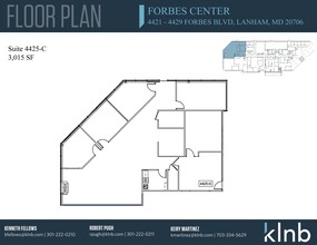 4421-4429 Forbes Blvd, Lanham, MD à louer Plan d’étage- Image 1 de 1