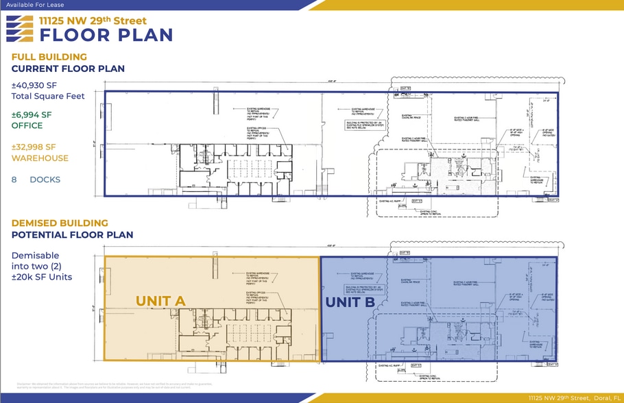 11125 NW 29th St, Miami, FL à louer - Plan d’étage - Image 2 de 7