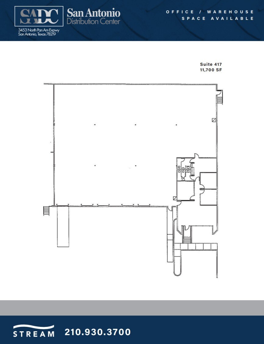 3453 IH-35 N, San Antonio, TX for lease Floor Plan- Image 1 of 1