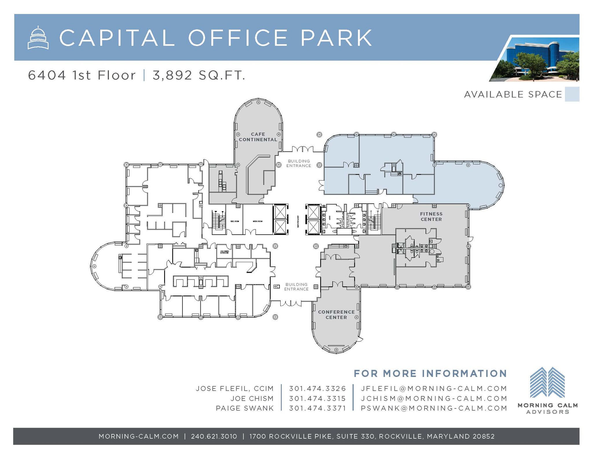 6404 Ivy Ln, Greenbelt, MD for lease Floor Plan- Image 1 of 3