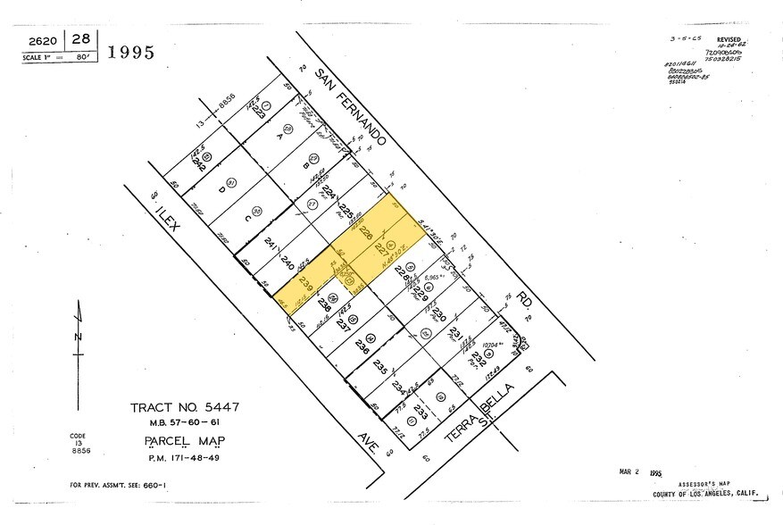 10477 San Fernando Rd, Pacoima, CA for sale - Plat Map - Image 3 of 6